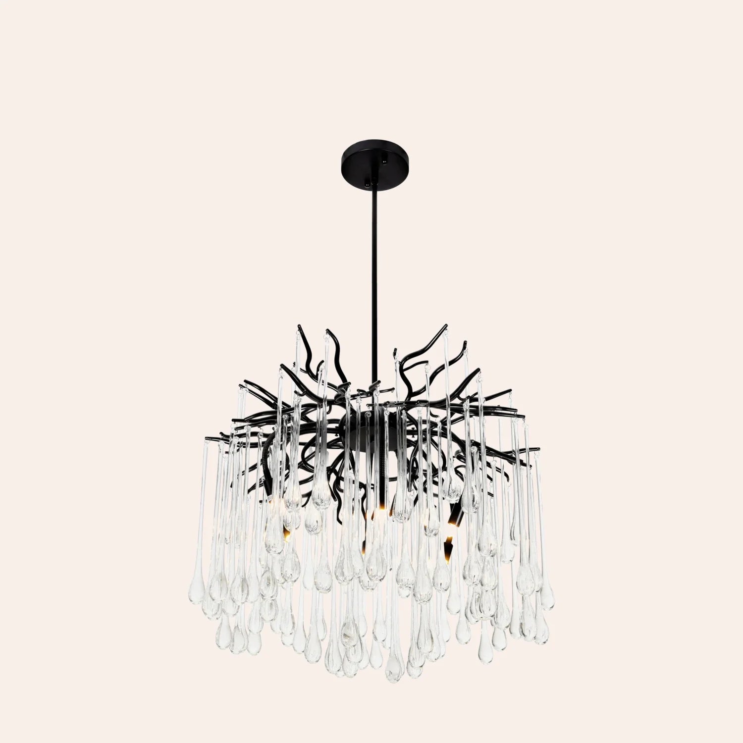 Anita 6 Light Black Chandelier