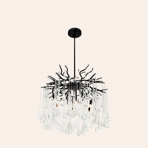 Anita 6 Light Black Chandelier