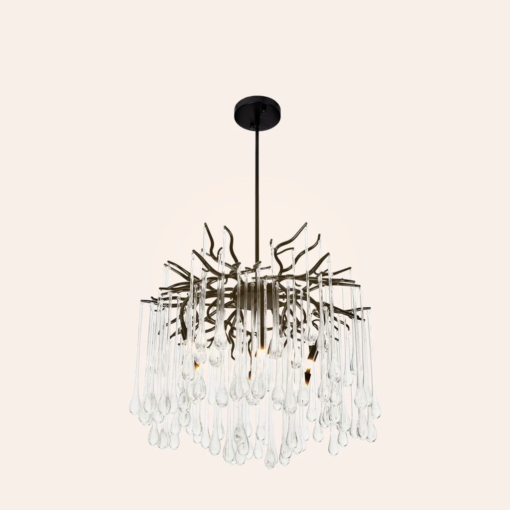 Anita 6 Light Black Chandelier