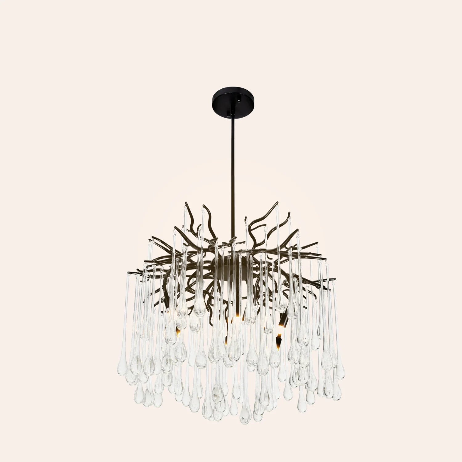 Anita 6 Light Black Chandelier