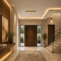 Andes Integrated LED Satin Gold Pool Table Light