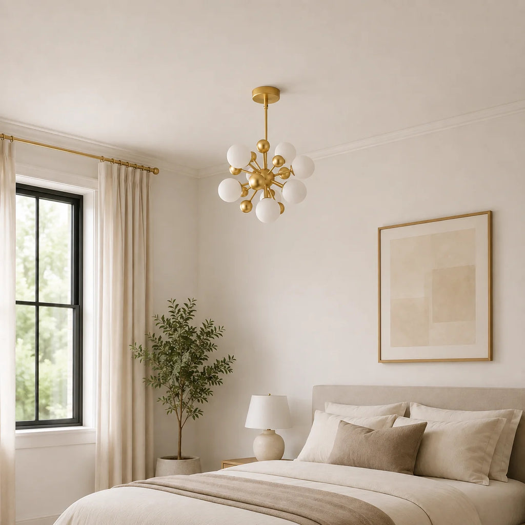 Element 8 Light 16in Sun Gold Chandelier