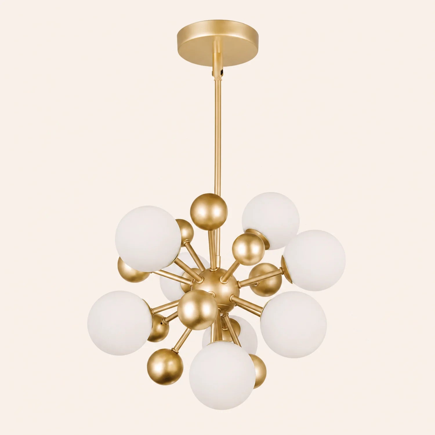 Element 8 Light 16in Sun Gold Chandelier