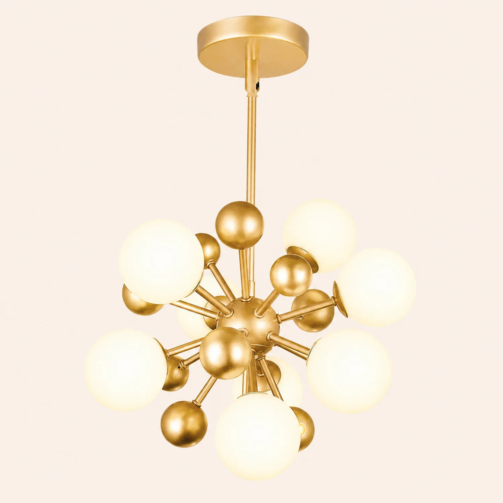 Element 8 Light 16in Sun Gold Chandelier