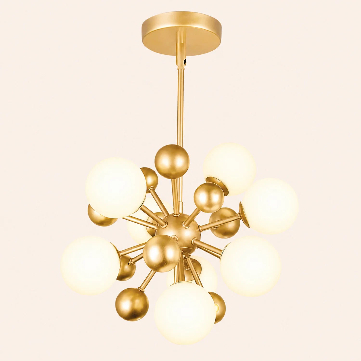 Element 8 Light 16in Sun Gold Chandelier
