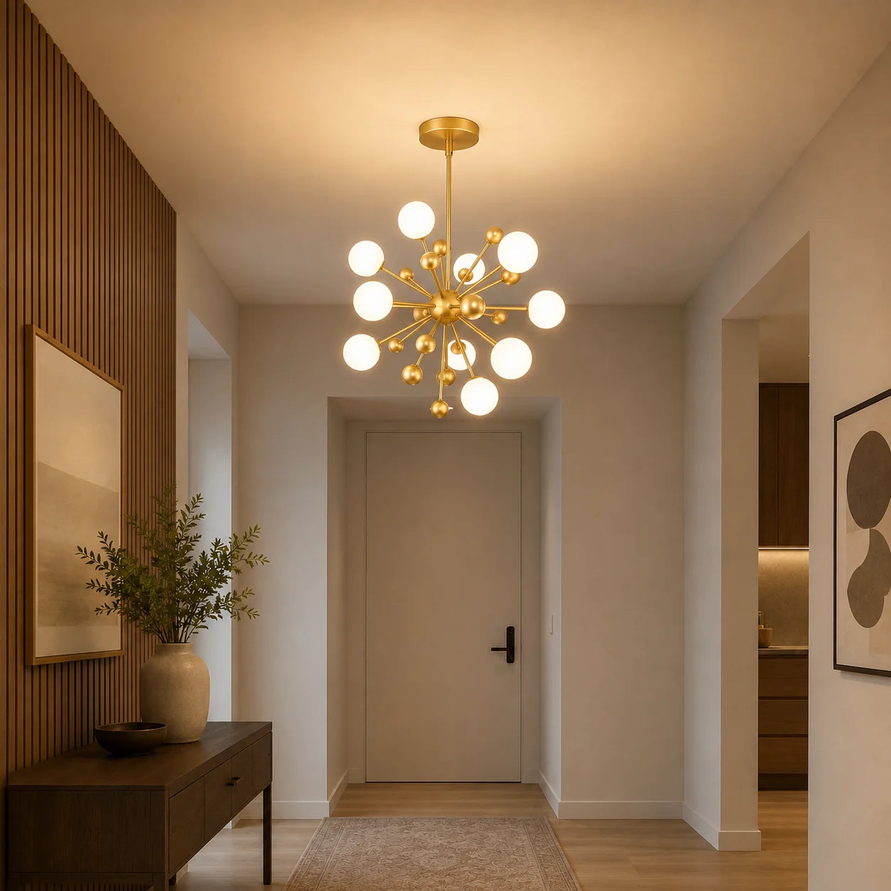 Element 11 Light 24in Sun Gold Chandelier