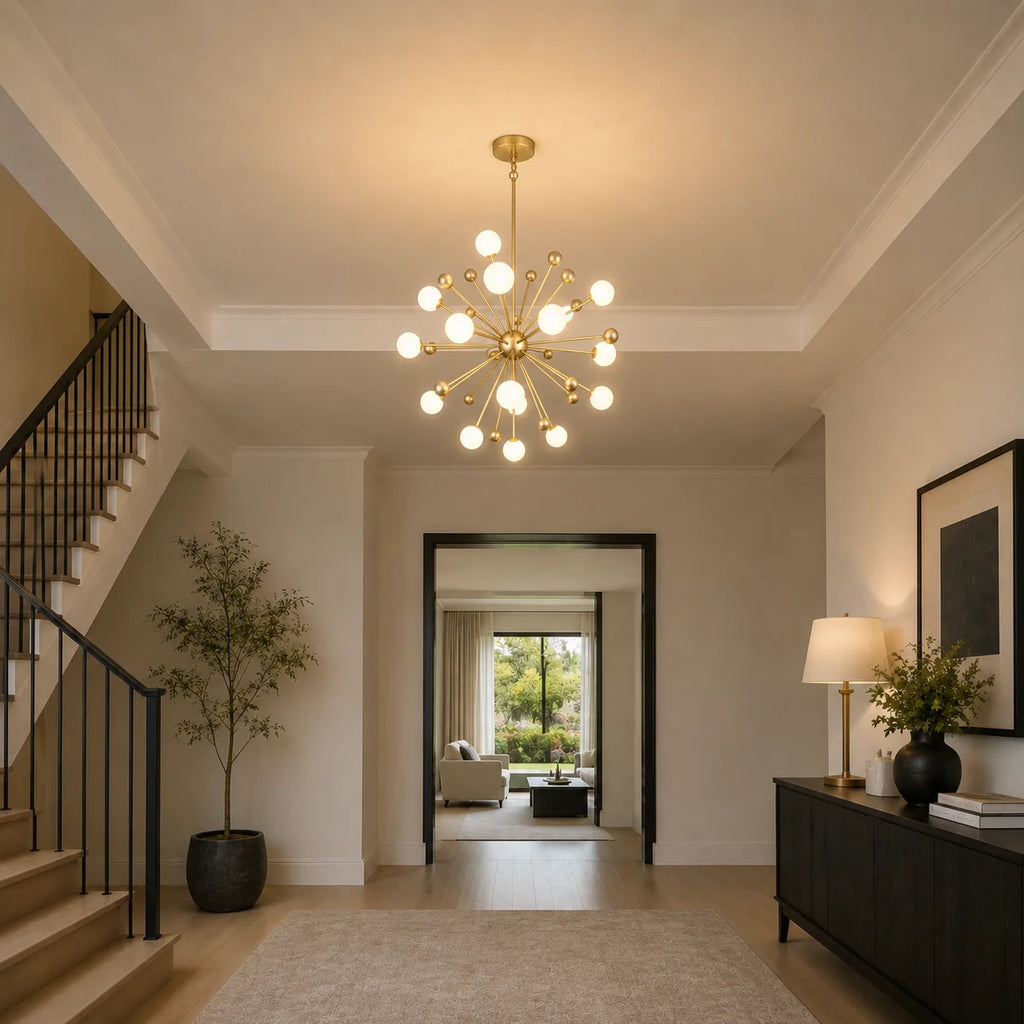 Element 17 Light 39in Sun Gold Chandelier