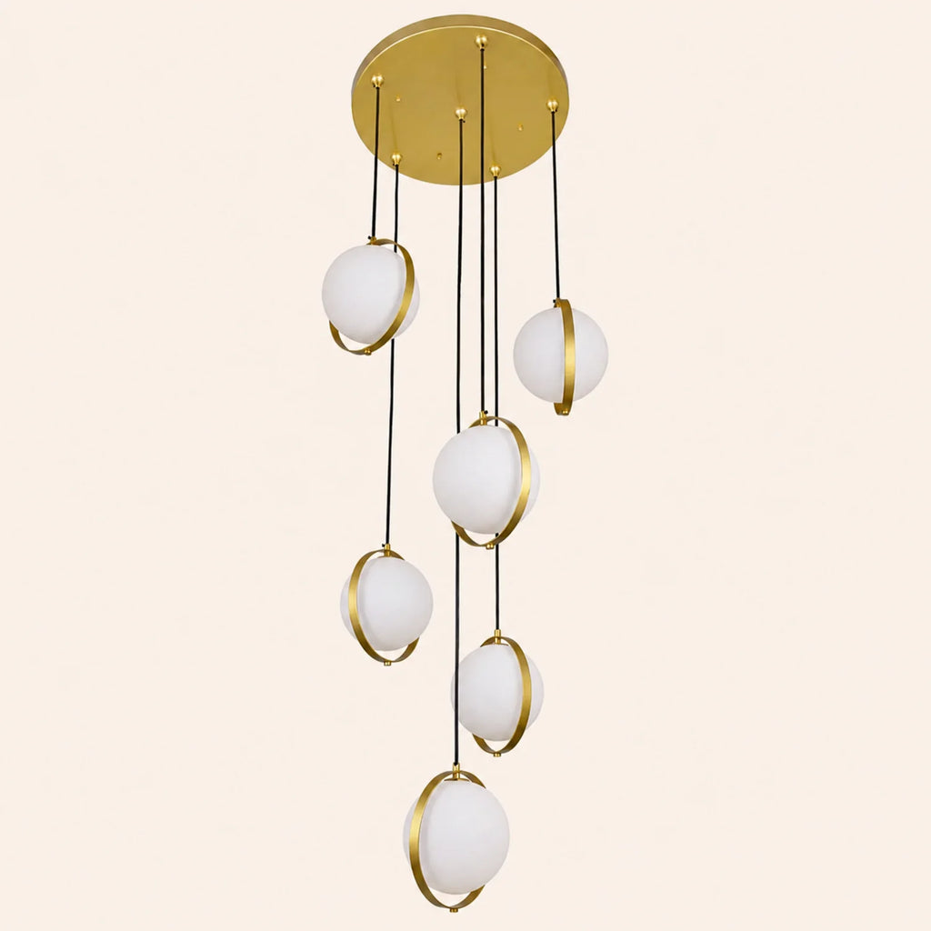 Da Vinci 6 Light 24in Brass Multi Light Pendant