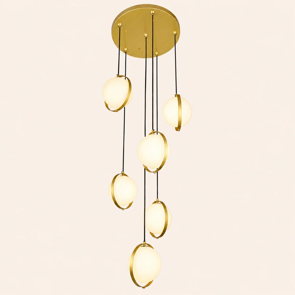 Da Vinci 6 Light 24in Brass Multi Light Pendant