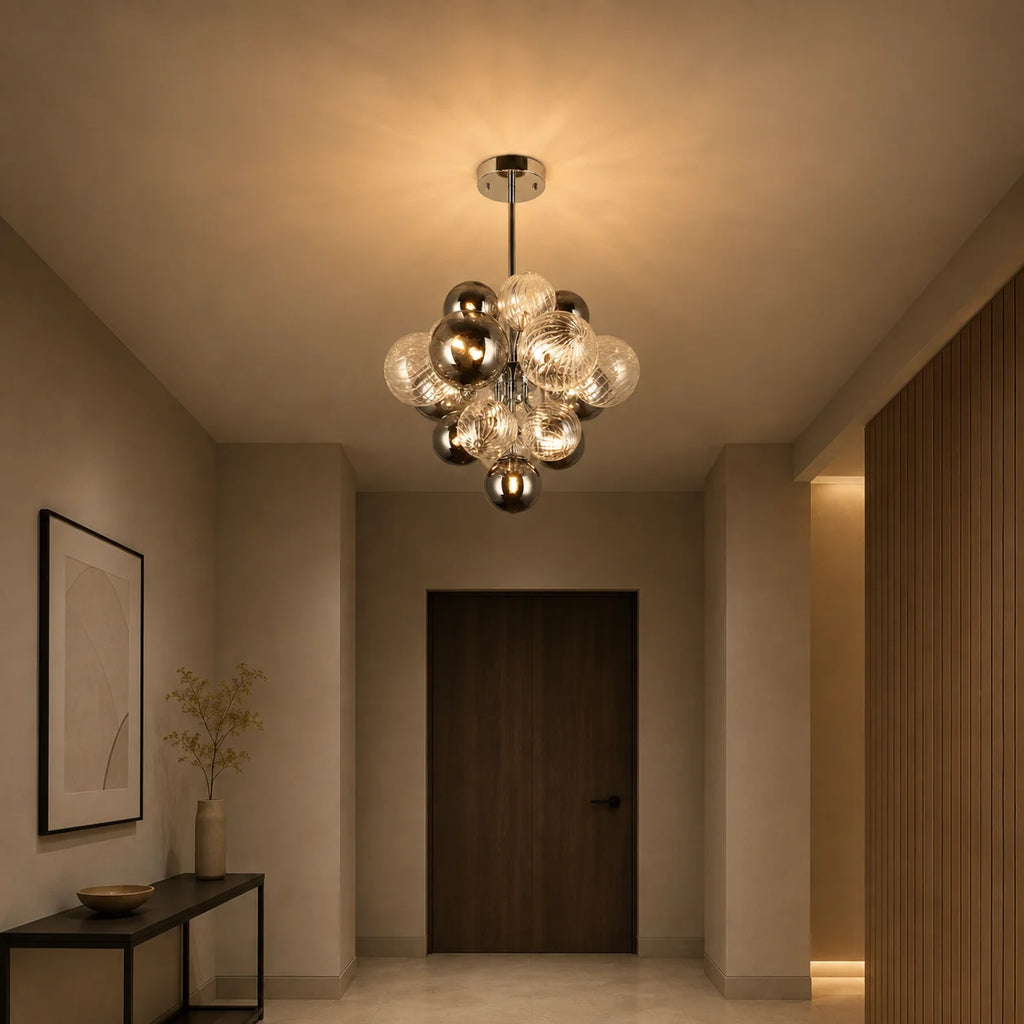 Pallocino 8 Light 16in Chrome Chandelier