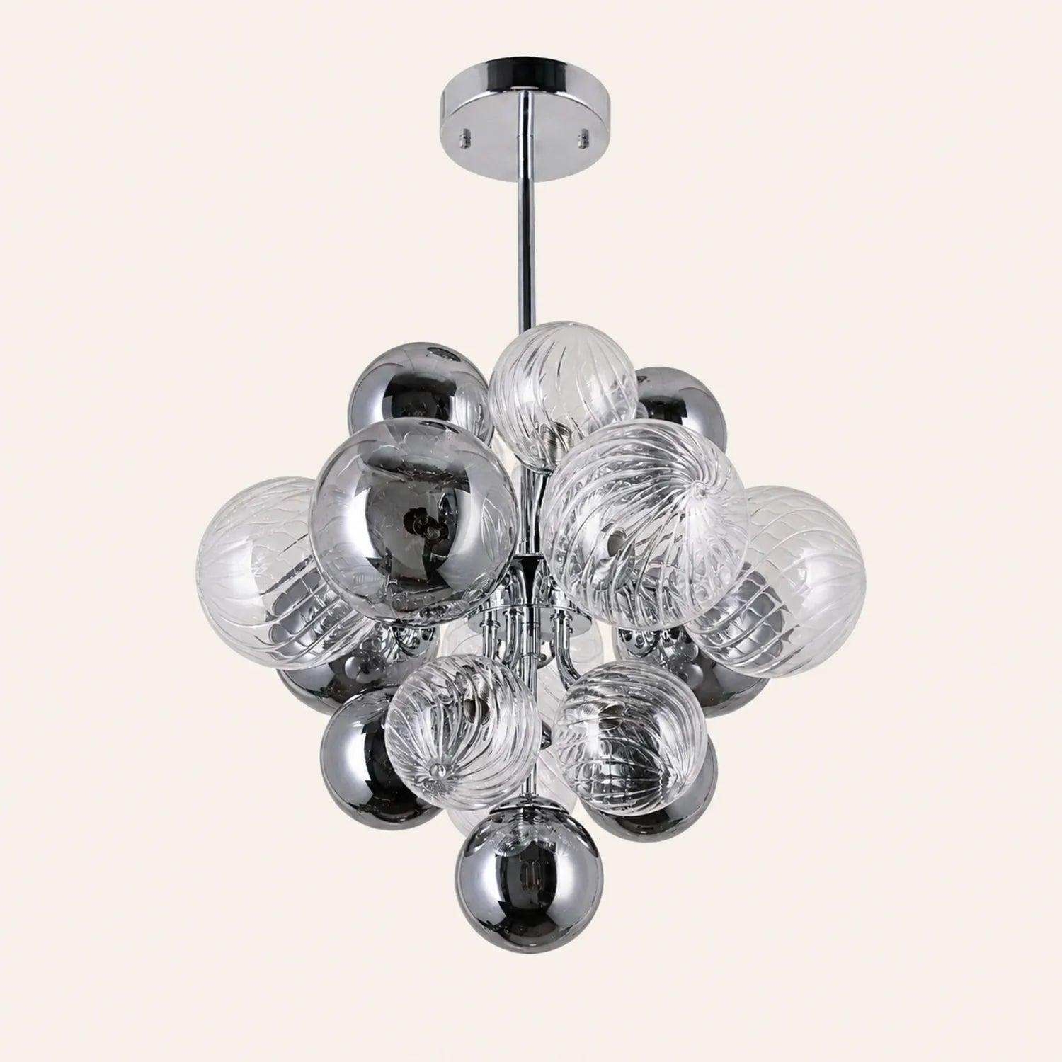 Pallocino 8 Light 16in Chrome Chandelier