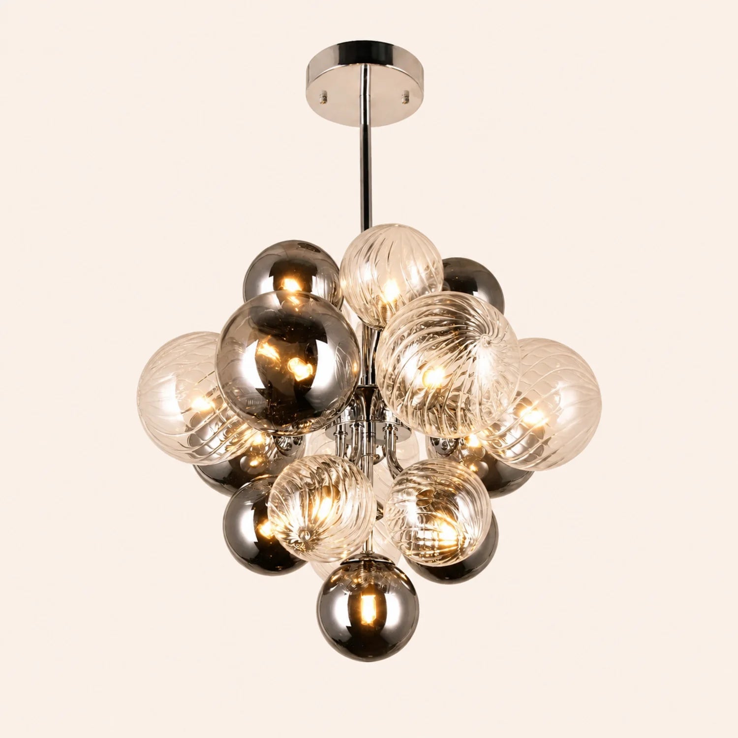 Pallocino 8 Light 16in Chrome Chandelier