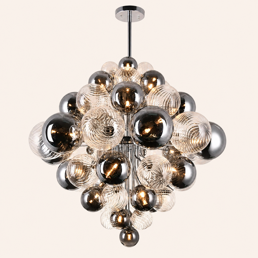 Pallocino 27 Light 36in Chrome Chandelier