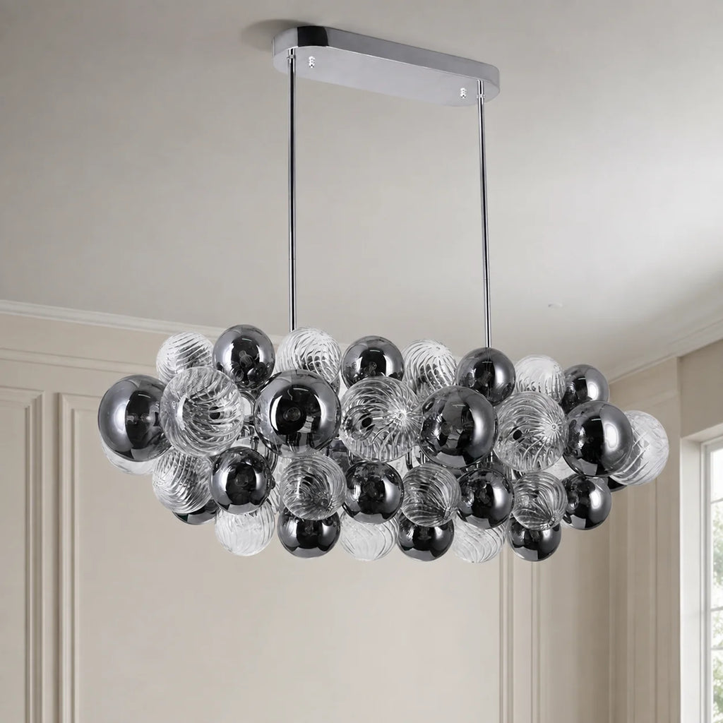 Pallocino 27 Light 39in Chrome Chandelier