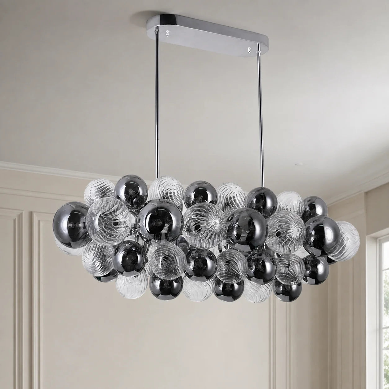 Pallocino 27 Light 39in Chrome Chandelier