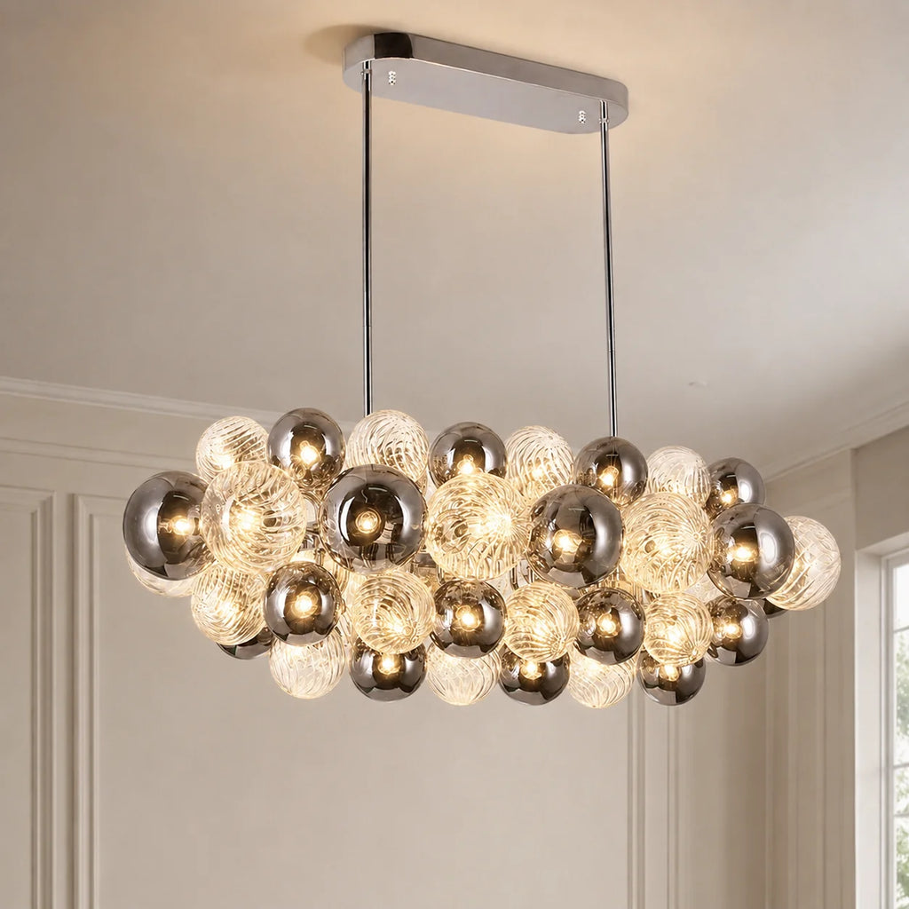 Pallocino 27 Light 39in Chrome Chandelier