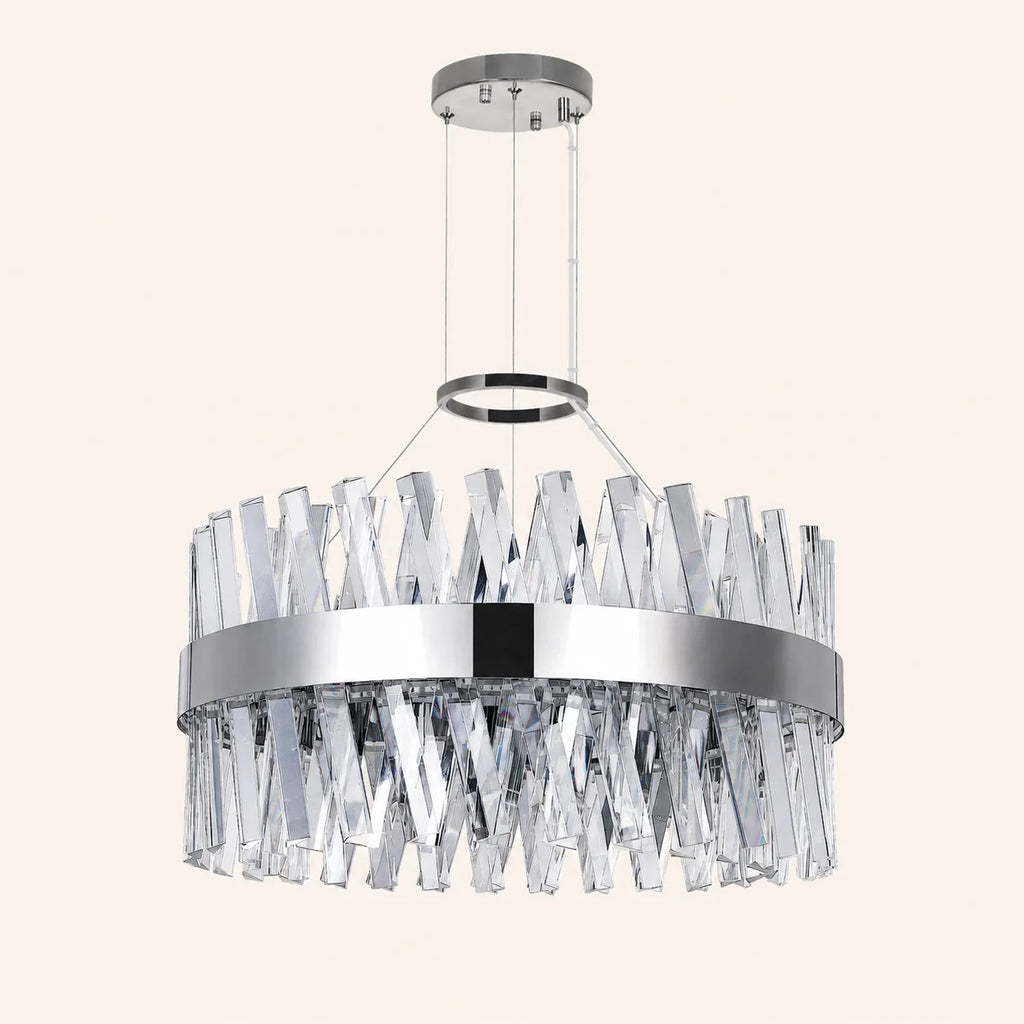 Glace Integrated LED 24in Chrome Chandelier