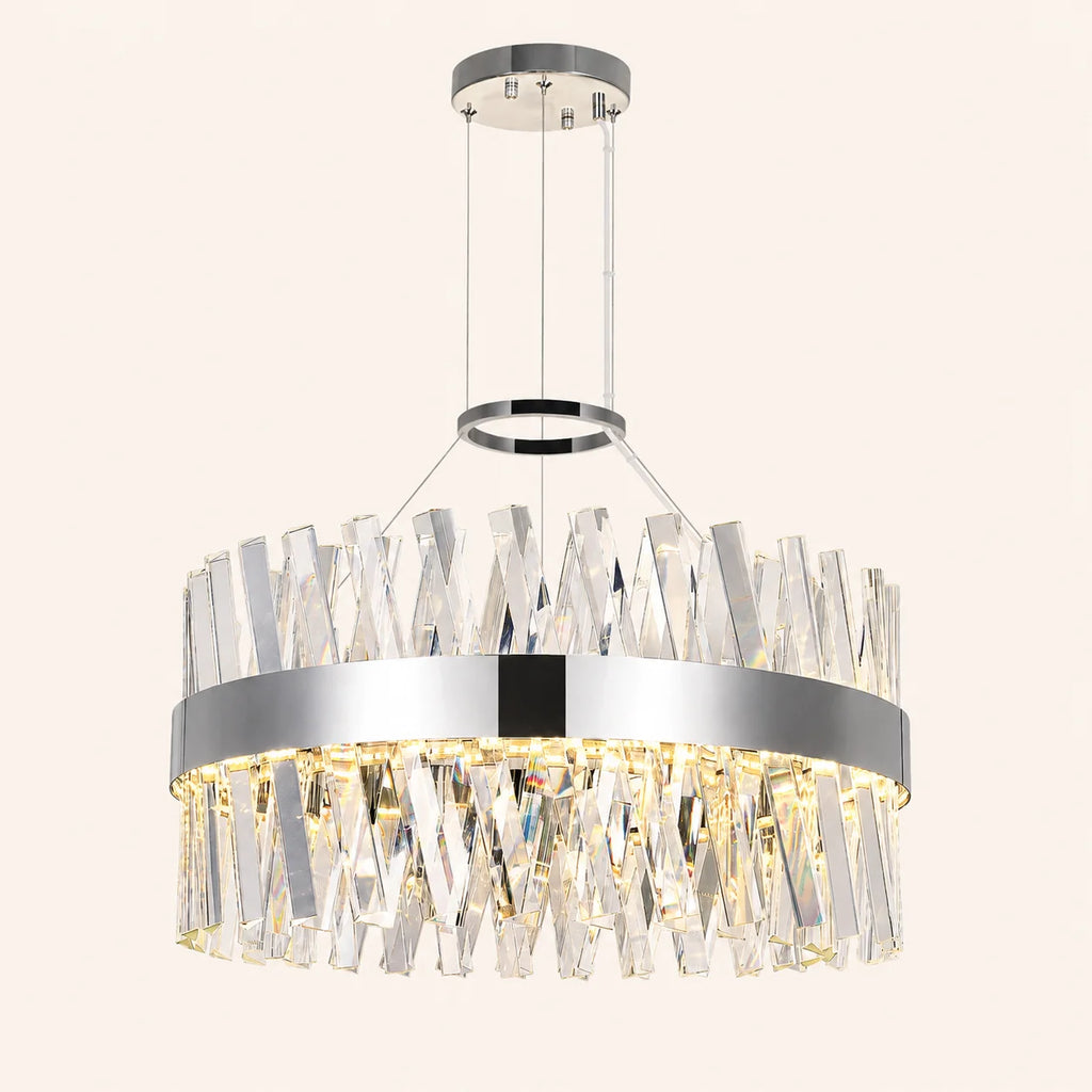 Glace Integrated LED 24in Chrome Chandelier