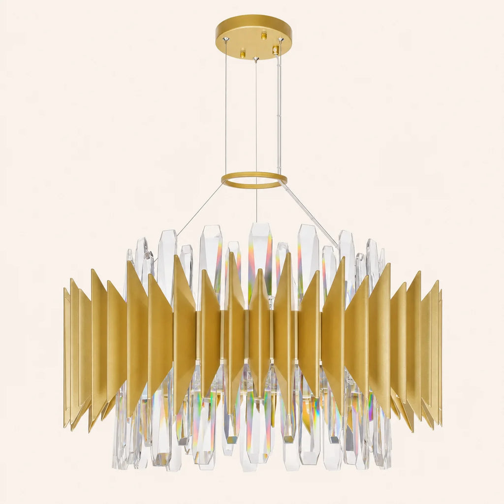 Cityscape 12 Light 20in Satin Gold Chandelier