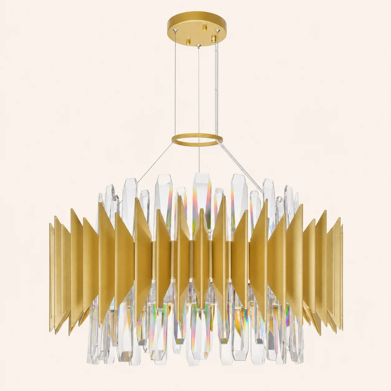 Cityscape 12 Light 20in Satin Gold Chandelier