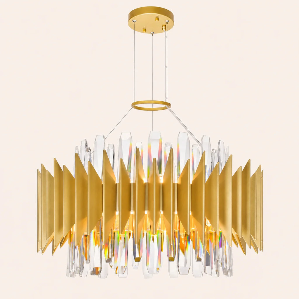 Cityscape 12 Light 20in Satin Gold Chandelier