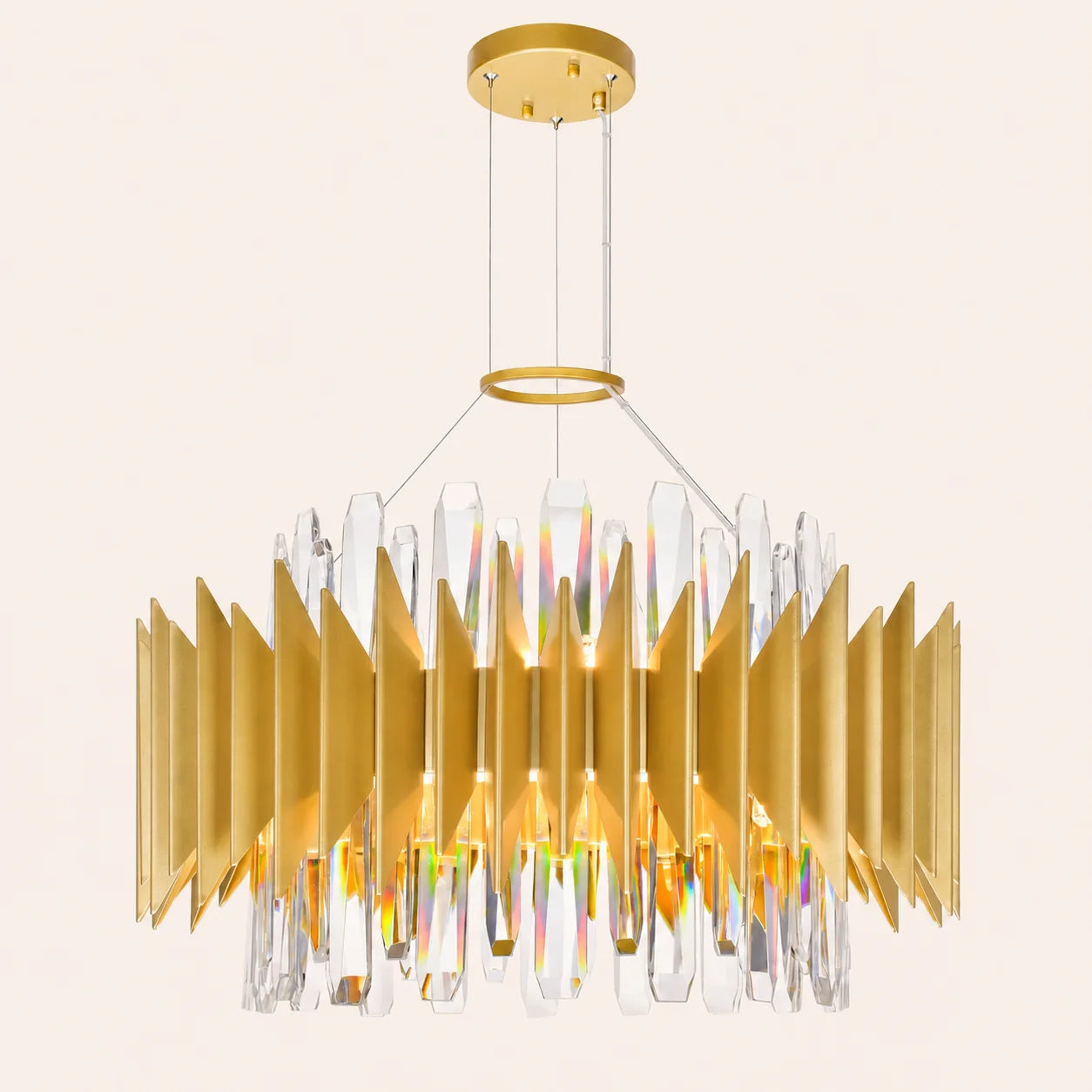 Cityscape 12 Light 20in Satin Gold Chandelier