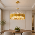 Cityscape 18 Light 28in Satin Gold Chandelier