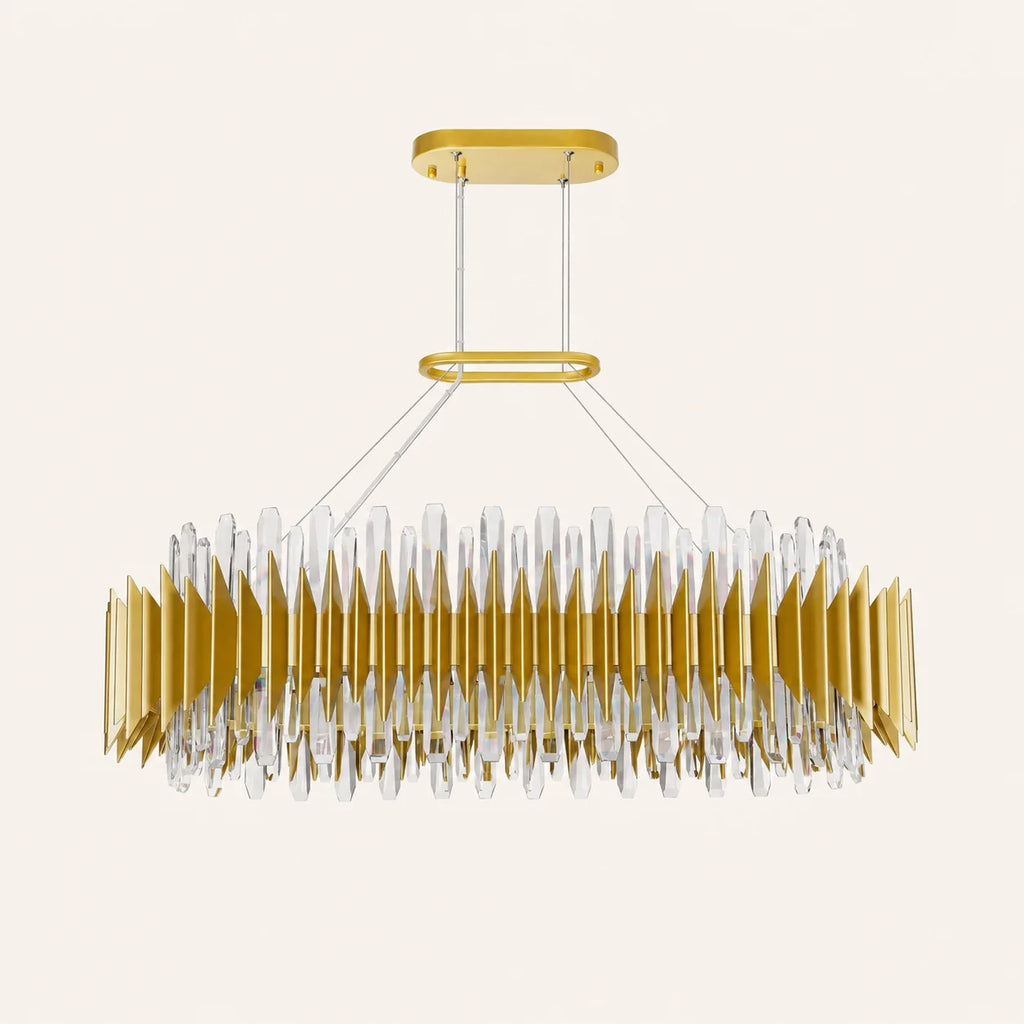 Cityscape 20 Light 39in Satin Gold Chandelier
