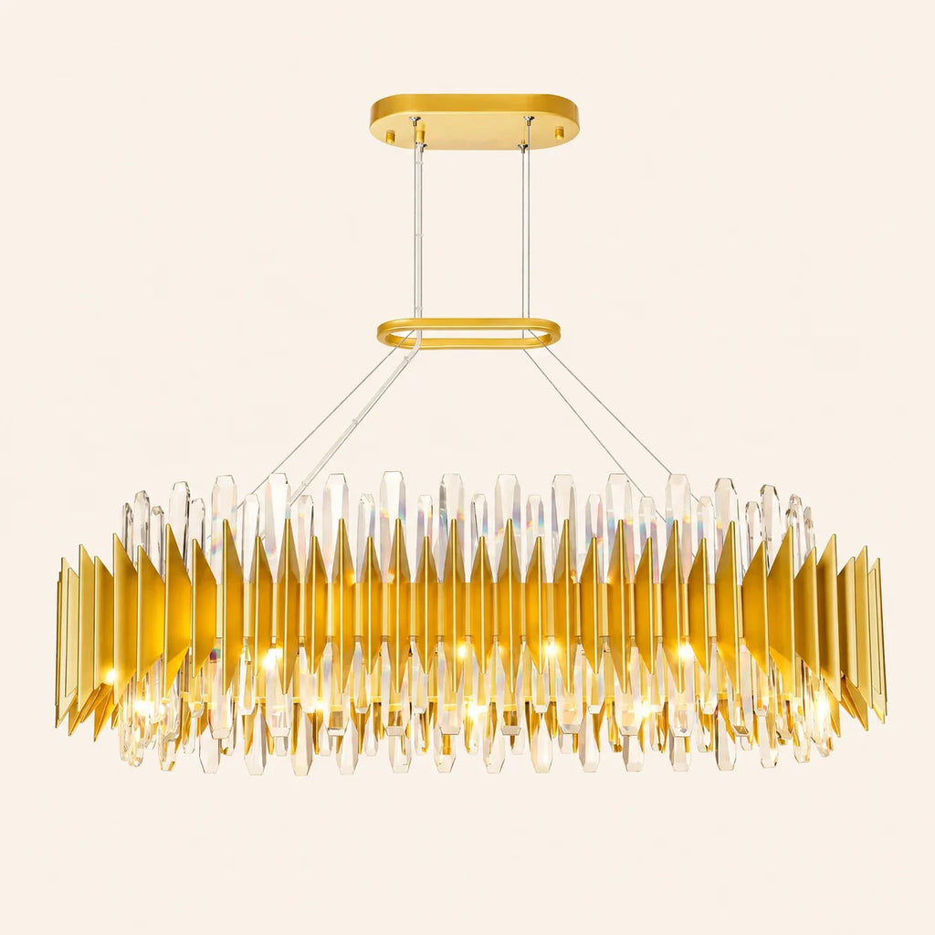 Cityscape 20 Light 39in Satin Gold Chandelier