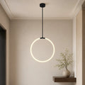 Hoops Integrated LED 24in Black Chandelier
