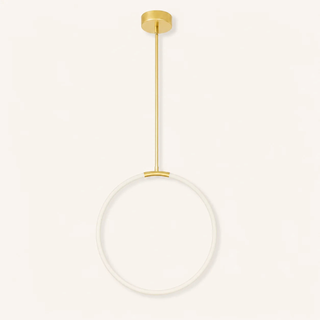 Hoops Integrated LED 24in Satin Gold Chandelier