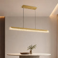 Valira Integrated LED 48in Brass Chandelier with Handcrafted Glass