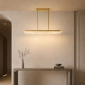 Valira Integrated LED 60in Brass Chandelier with Handcrafted Glass