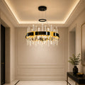 Aya Integrated LED 24in Pearl Black Chandelier