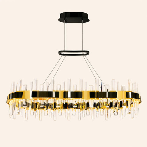 Aya Integrated LED 43in Pearl Black Chandelier