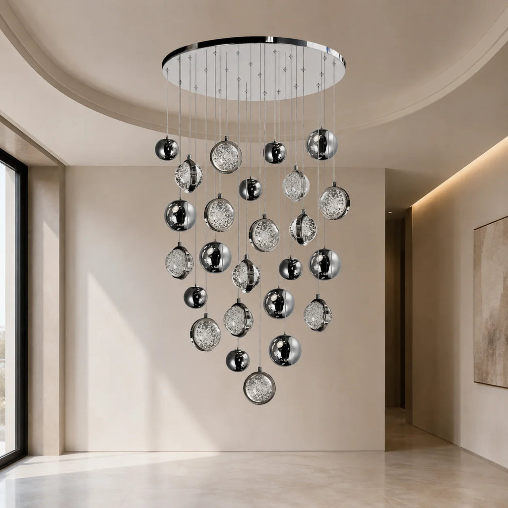 Salvador Integrated LED 24in Polished Nickel Chandelier