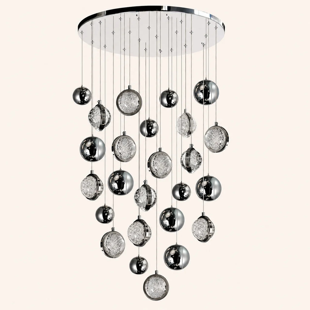 Salvador Integrated LED 24in Polished Nickel Chandelier