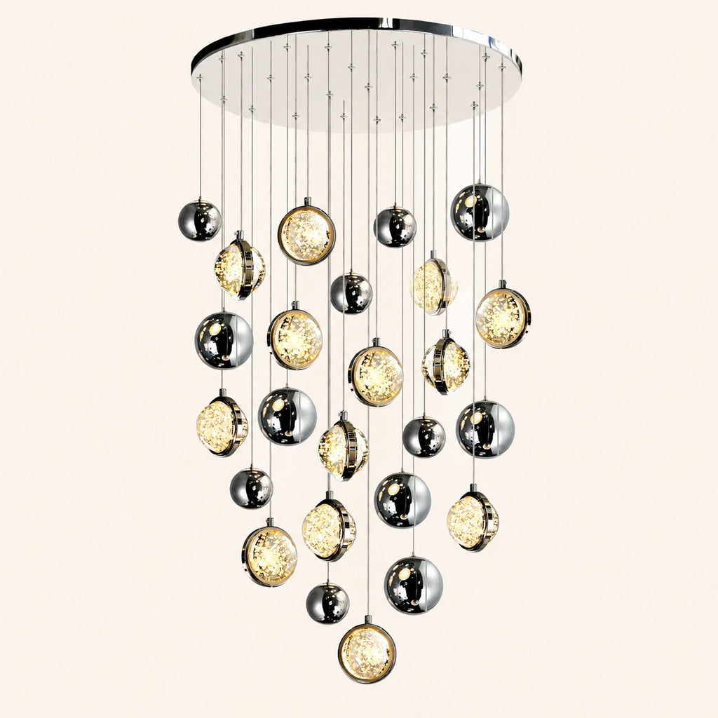 Salvador Integrated LED 24in Polished Nickel Chandelier