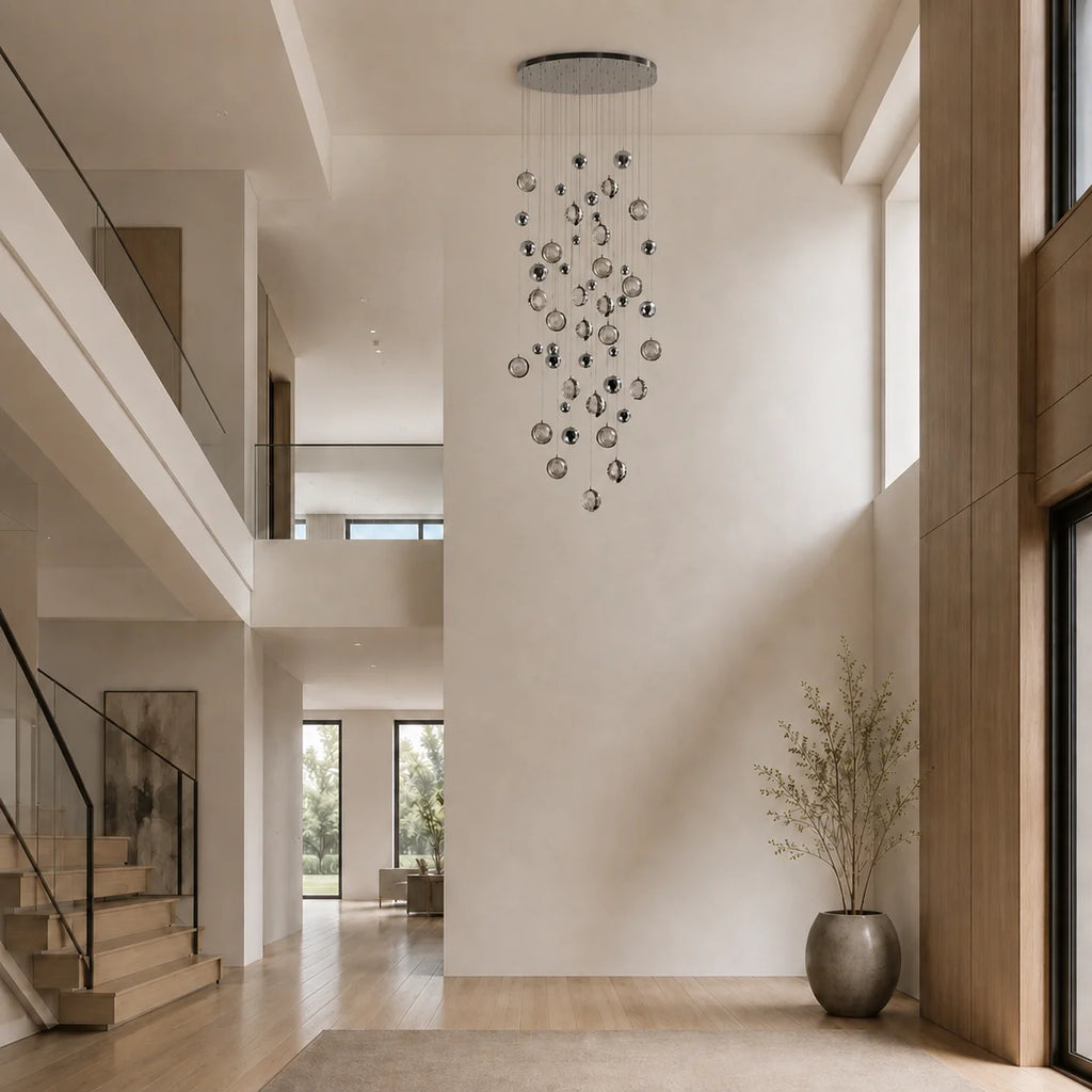 Salvador Integrated LED 32in Polished Nickel Chandelier