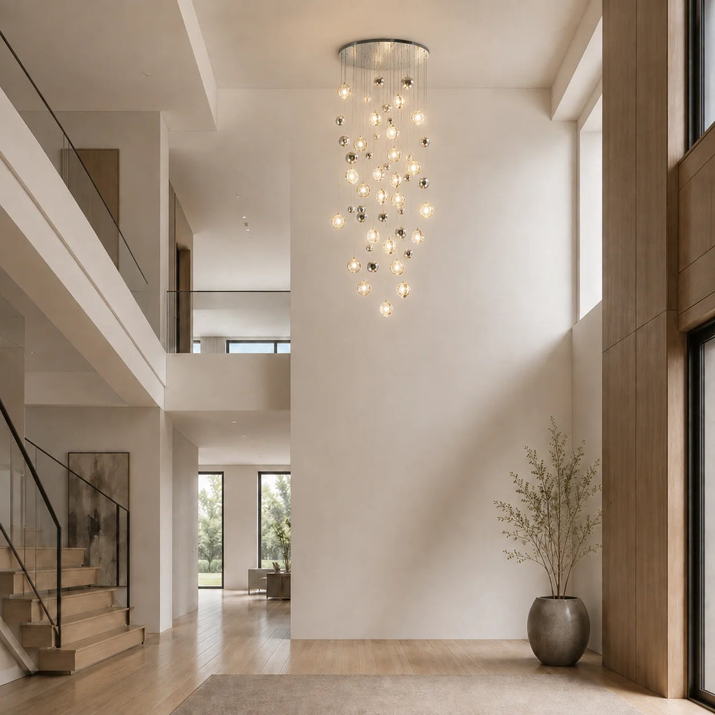 Salvador Integrated LED 32in Polished Nickel Chandelier
