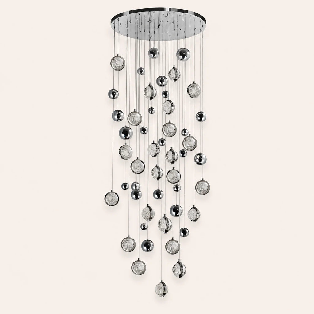 Salvador Integrated LED 32in Polished Nickel Chandelier