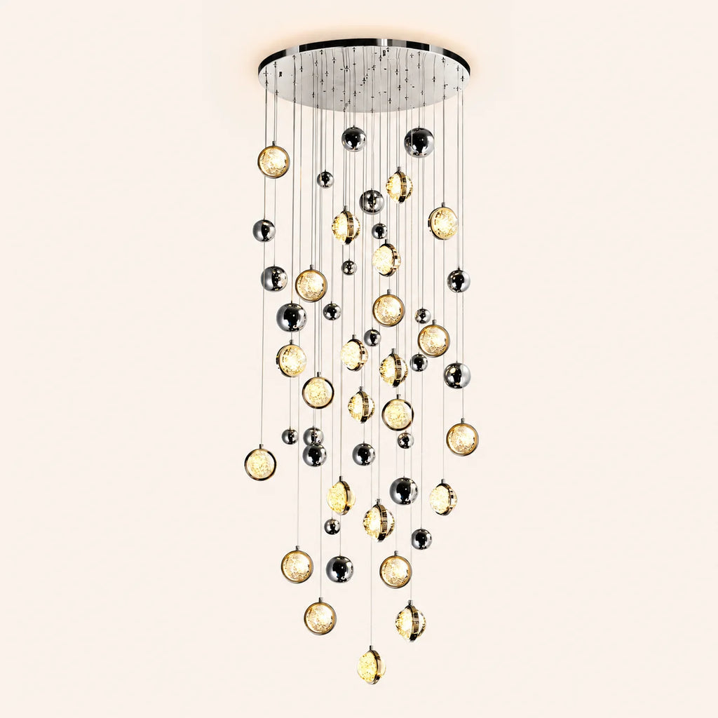 Salvador Integrated LED 32in Polished Nickel Chandelier