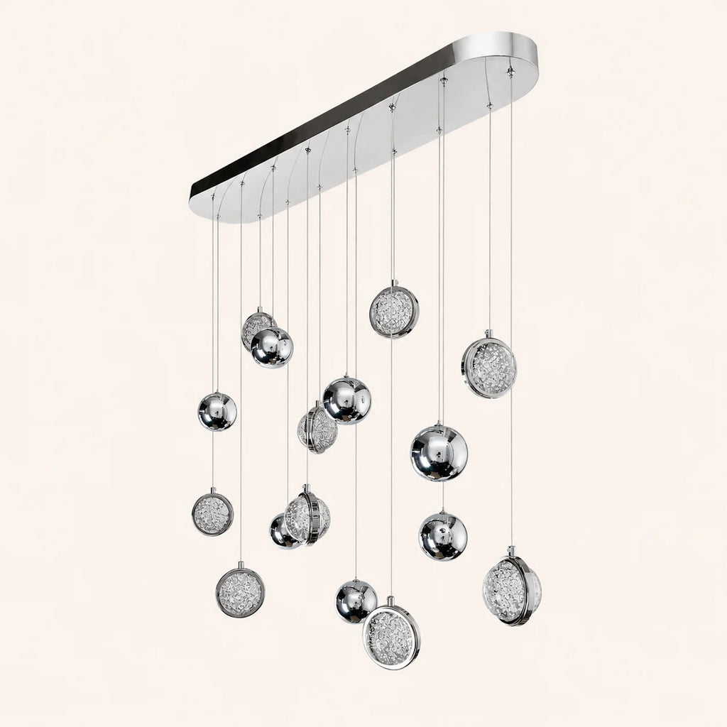 Salvador Integrated LED 40in Polished Nickel Chandelier