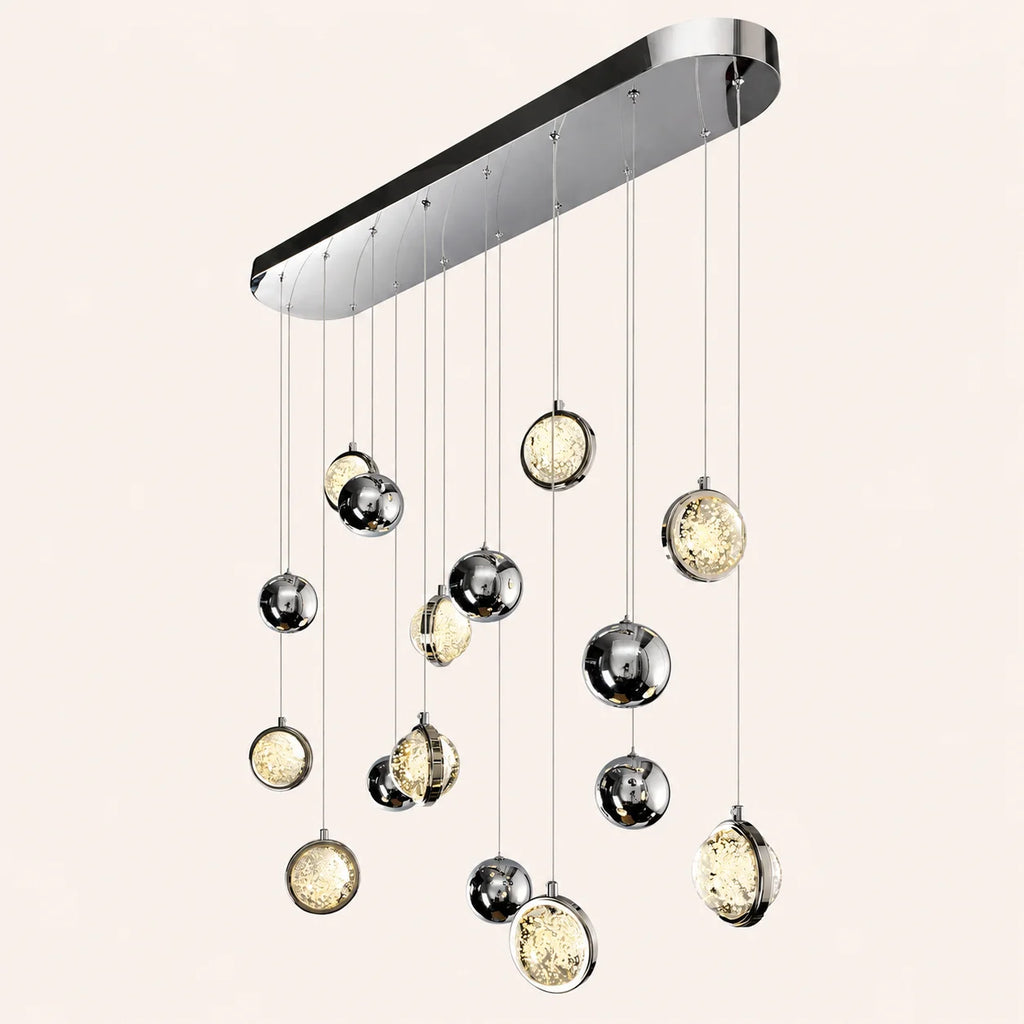 Salvador Integrated LED 40in Polished Nickel Chandelier