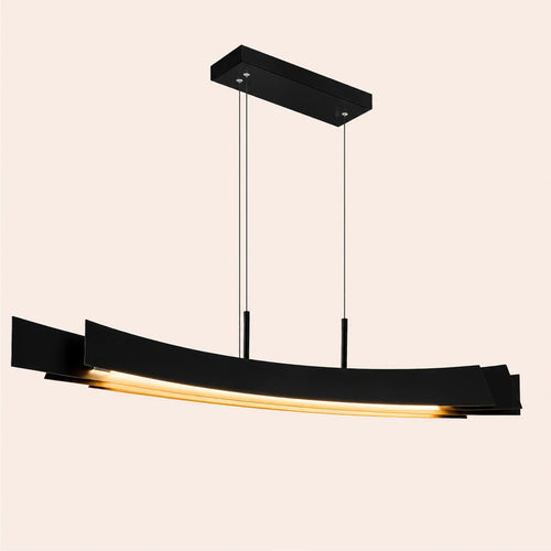 Candora Integrated LED 50in Black Chandelier