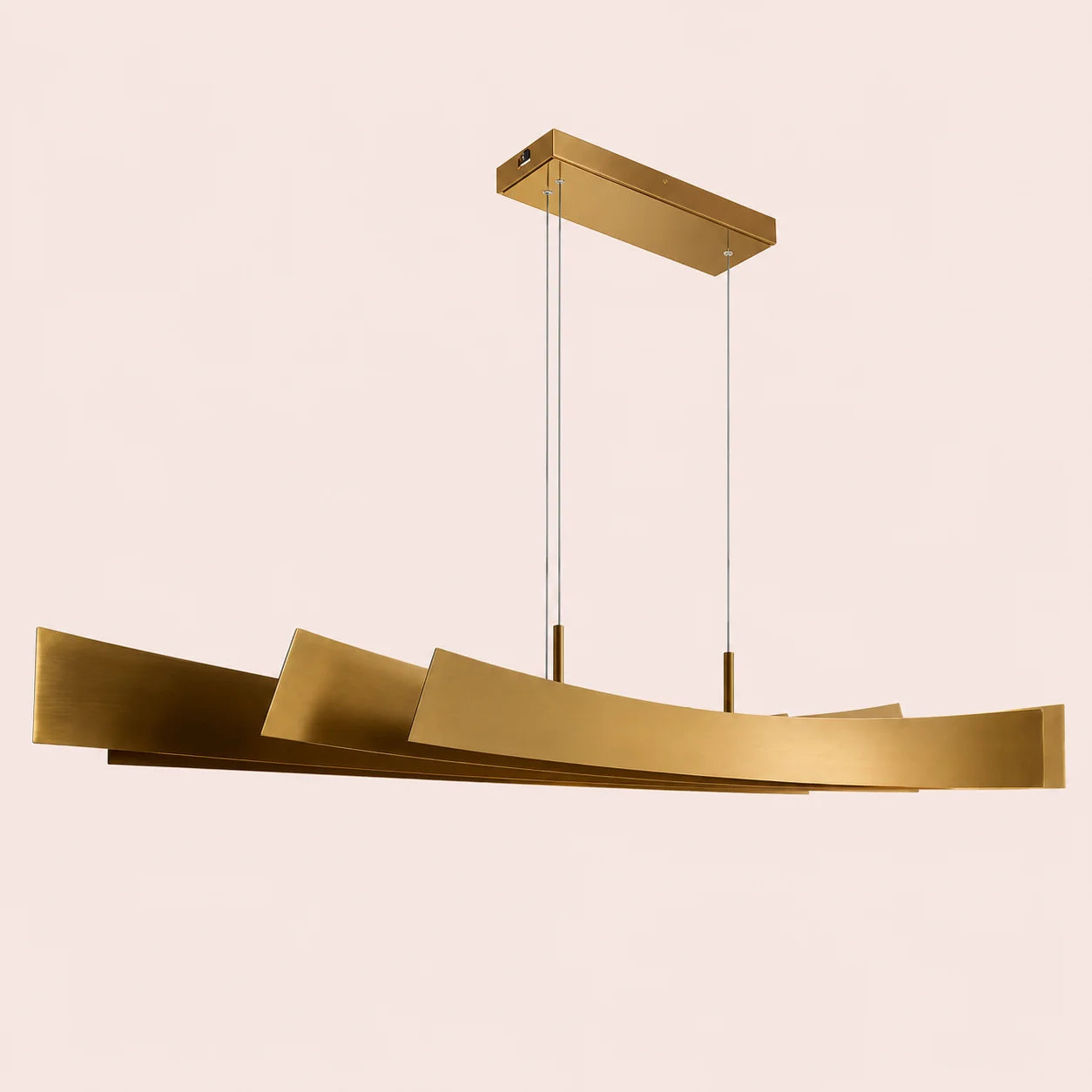 Candora Integrated LED 50in Brass Chandelier