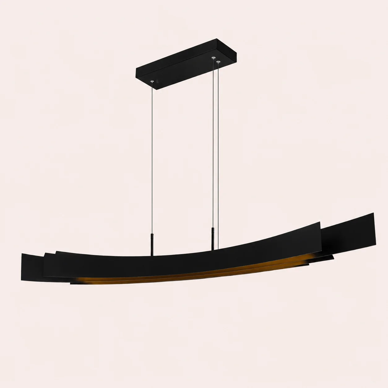 Candora Integrated LED 72in Black Chandelier