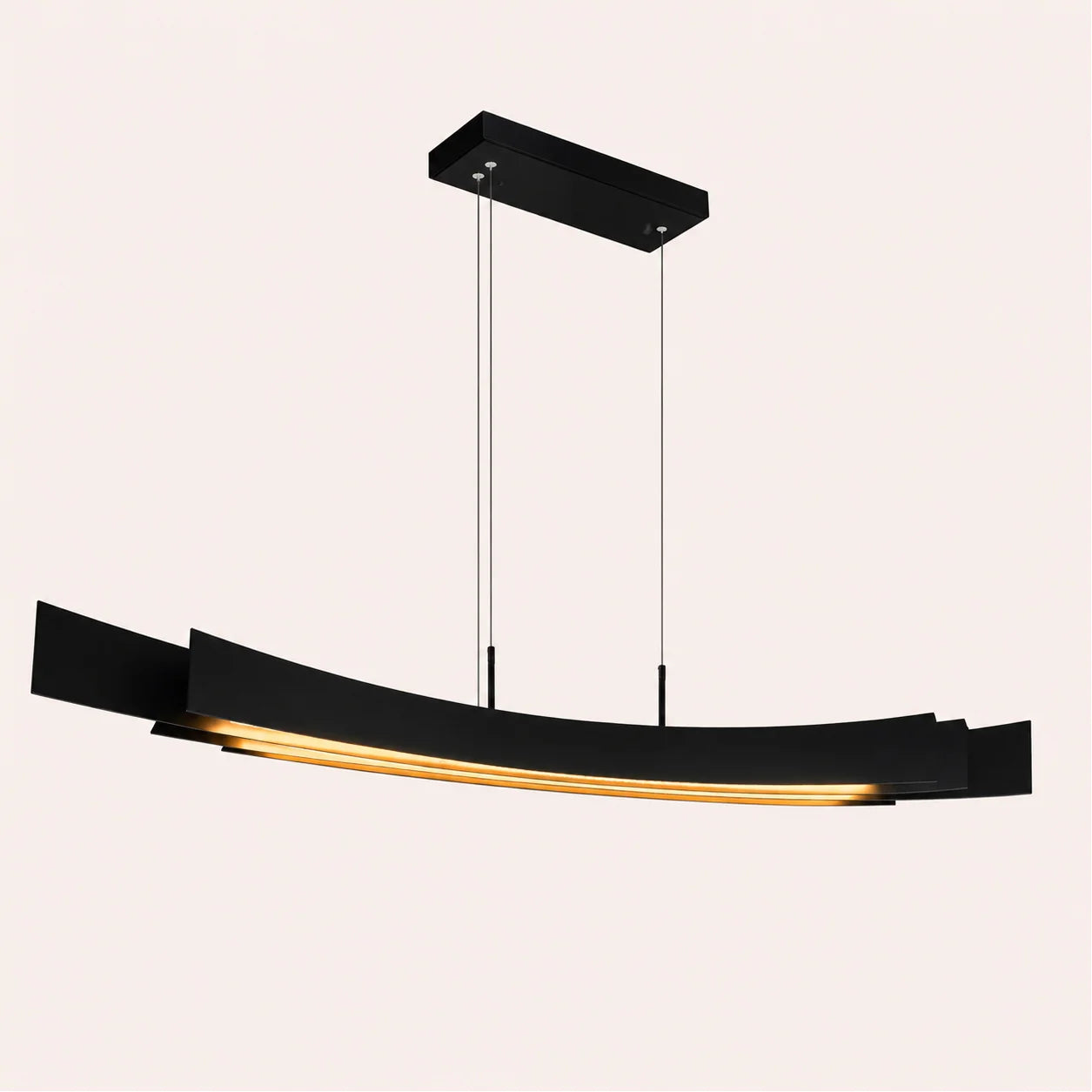 Candora Integrated LED 72in Black Chandelier