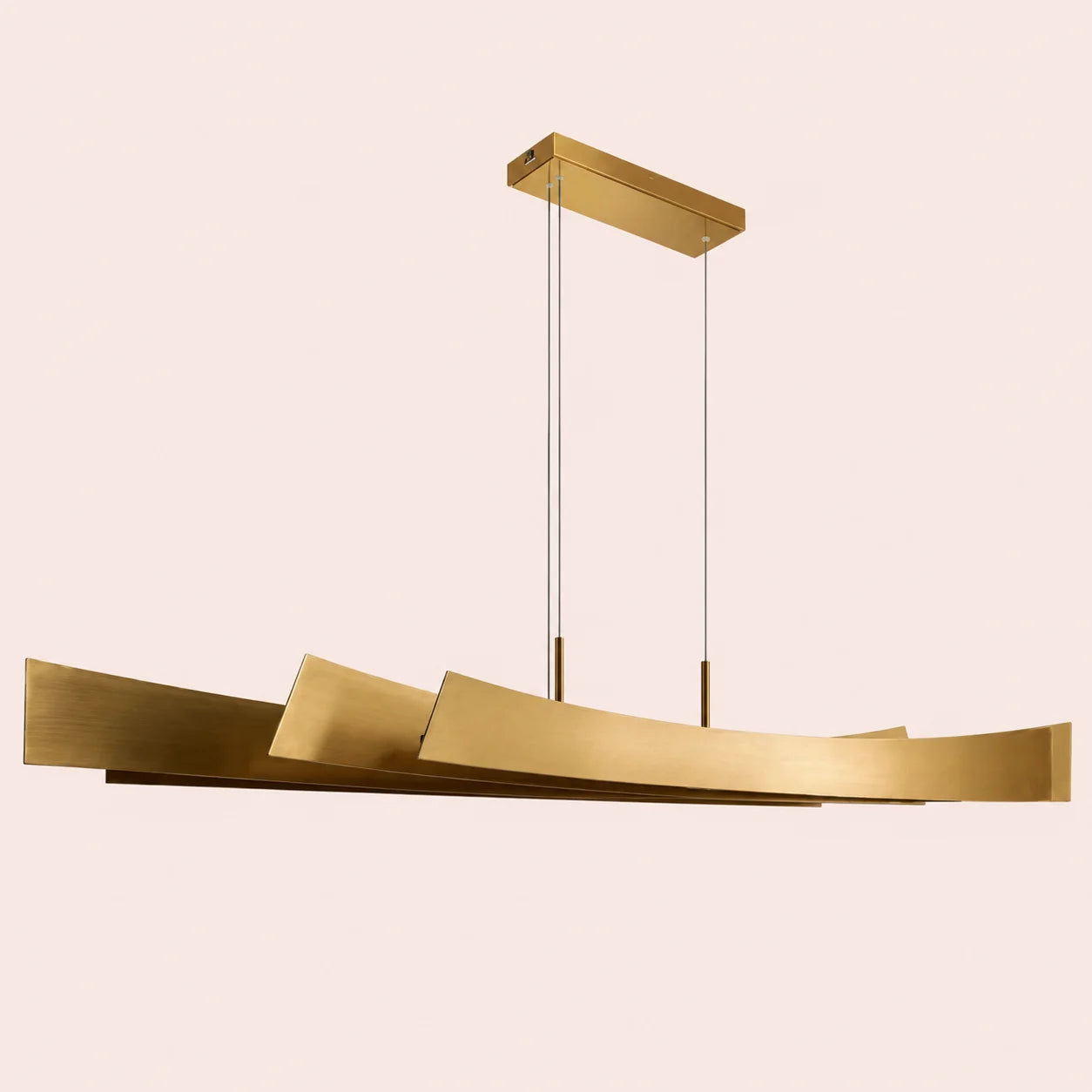 Candora Integrated LED 72in Brass Chandelier