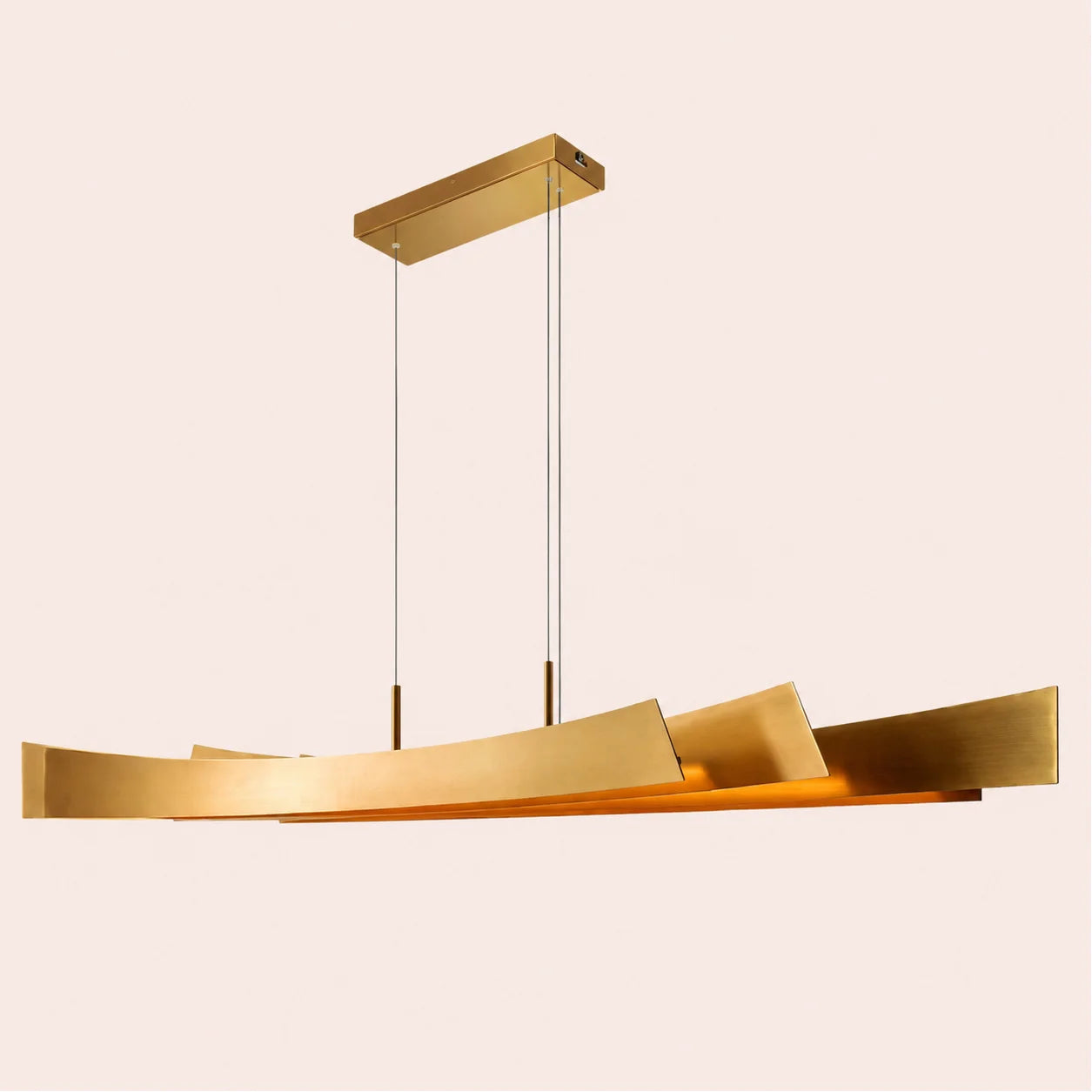 Candora Integrated LED 72in Brass Chandelier